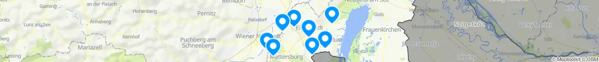 Map view for Pharmacies emergency services nearby Hornstein (Eisenstadt-Umgebung, Burgenland)